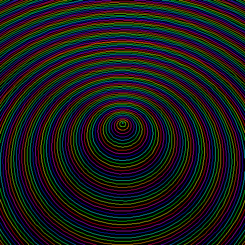 animated radial static