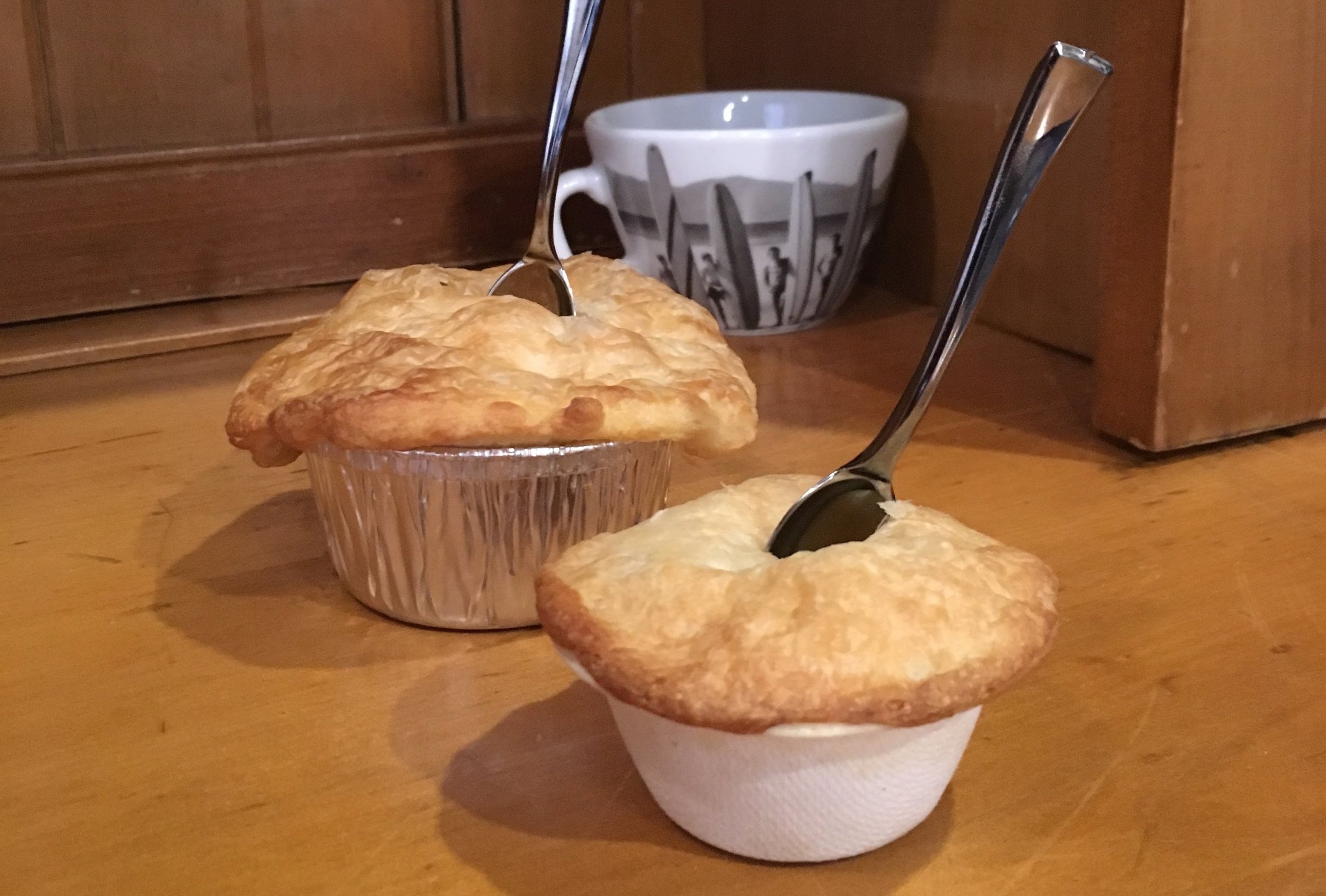 pies with spoons