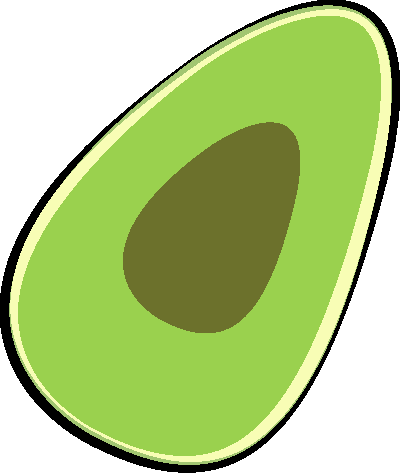 illustration of avocado
