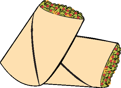illustration of burrito
