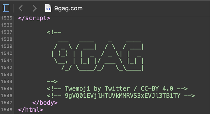 9GAG ASCII Art
