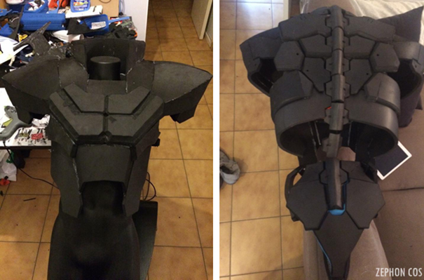 complete armour made from eva foam