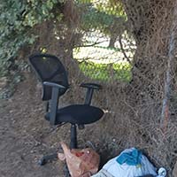 abandoned office chair