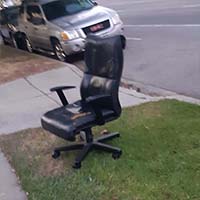 abandoned office chair
