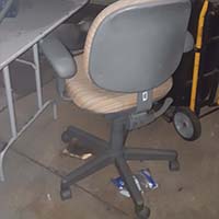 abandoned office chair