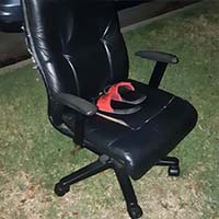 abandoned office chair