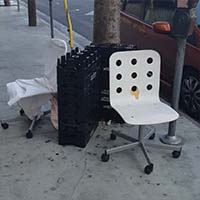 abandoned office chair